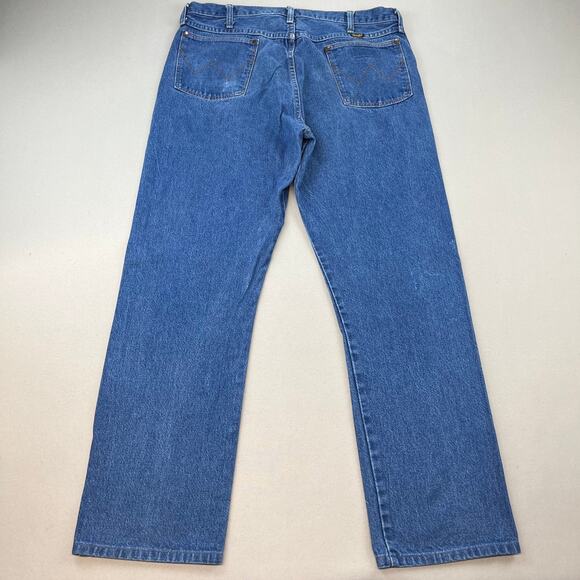 Vintage Wrangler Jeans Mens 36x30 Denim Cowboy Cut Original Fit Made in USA 90s - Picture 1 of 8
